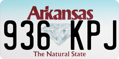 AR license plate 936KPJ