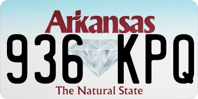 AR license plate 936KPQ