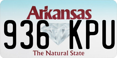 AR license plate 936KPU