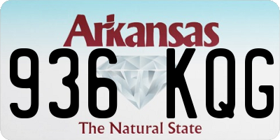 AR license plate 936KQG