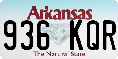 AR license plate 936KQR