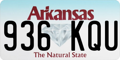 AR license plate 936KQU