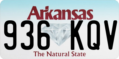 AR license plate 936KQV