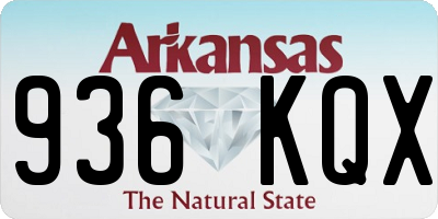 AR license plate 936KQX