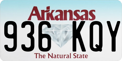 AR license plate 936KQY