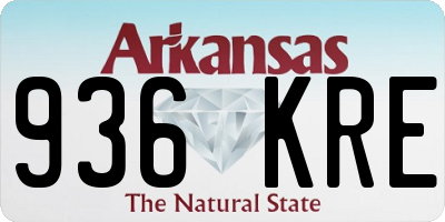 AR license plate 936KRE