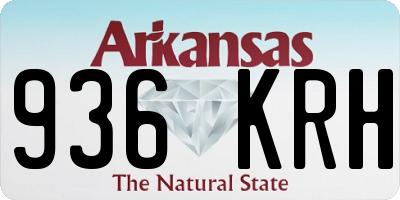 AR license plate 936KRH