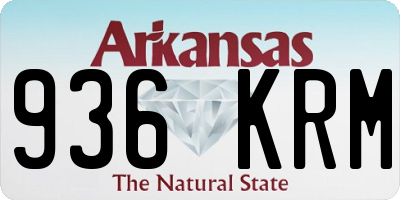 AR license plate 936KRM