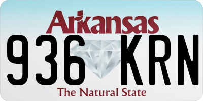 AR license plate 936KRN