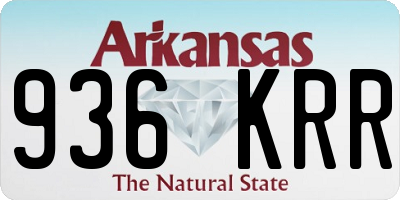 AR license plate 936KRR