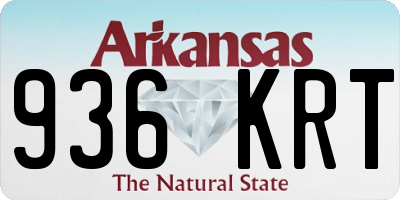 AR license plate 936KRT