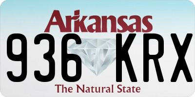 AR license plate 936KRX