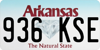 AR license plate 936KSE
