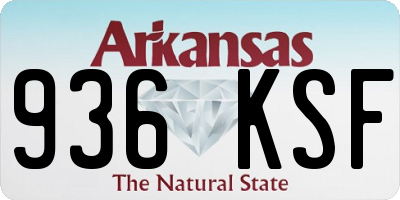 AR license plate 936KSF
