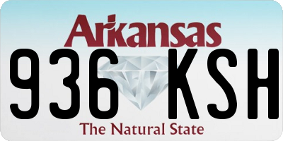 AR license plate 936KSH