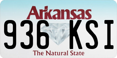 AR license plate 936KSI