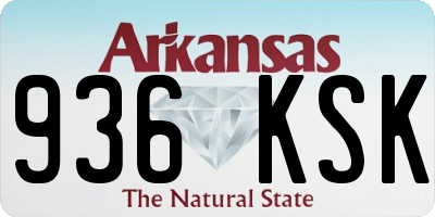 AR license plate 936KSK