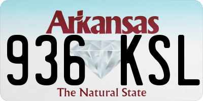 AR license plate 936KSL