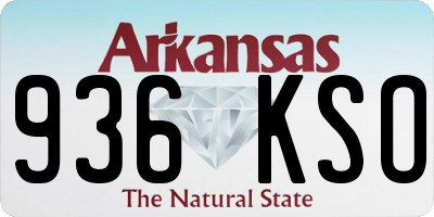 AR license plate 936KSO