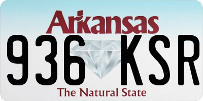 AR license plate 936KSR