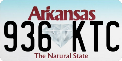AR license plate 936KTC