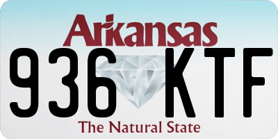 AR license plate 936KTF
