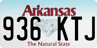 AR license plate 936KTJ