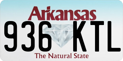AR license plate 936KTL