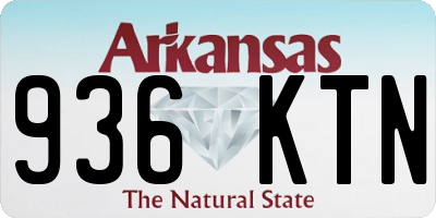 AR license plate 936KTN
