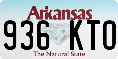 AR license plate 936KTO