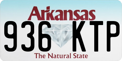 AR license plate 936KTP
