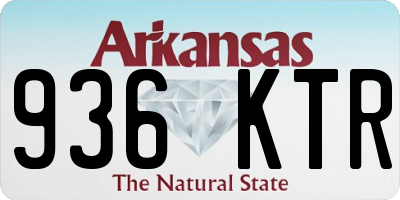 AR license plate 936KTR