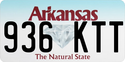 AR license plate 936KTT