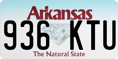 AR license plate 936KTU