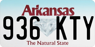 AR license plate 936KTY