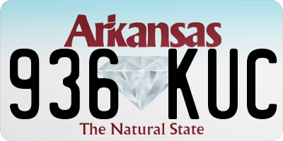 AR license plate 936KUC