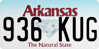 AR license plate 936KUG