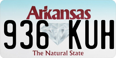 AR license plate 936KUH