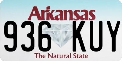 AR license plate 936KUY