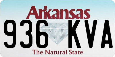 AR license plate 936KVA