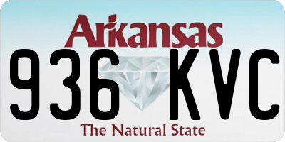 AR license plate 936KVC