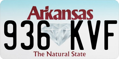 AR license plate 936KVF