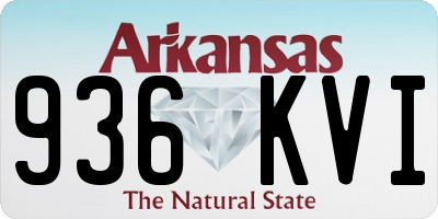 AR license plate 936KVI