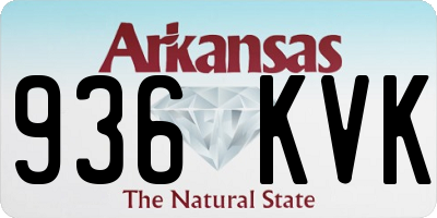 AR license plate 936KVK