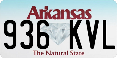 AR license plate 936KVL