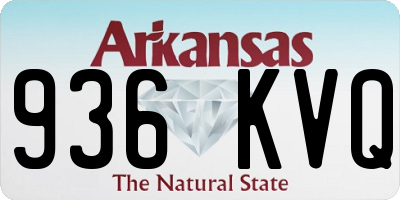 AR license plate 936KVQ