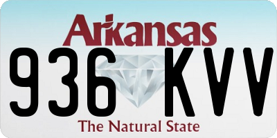 AR license plate 936KVV