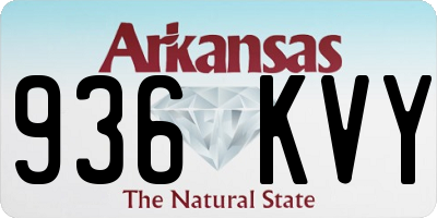 AR license plate 936KVY