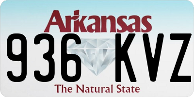 AR license plate 936KVZ