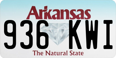 AR license plate 936KWI